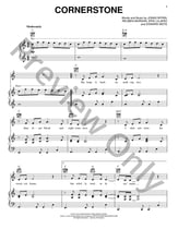 Cornerstone piano sheet music cover